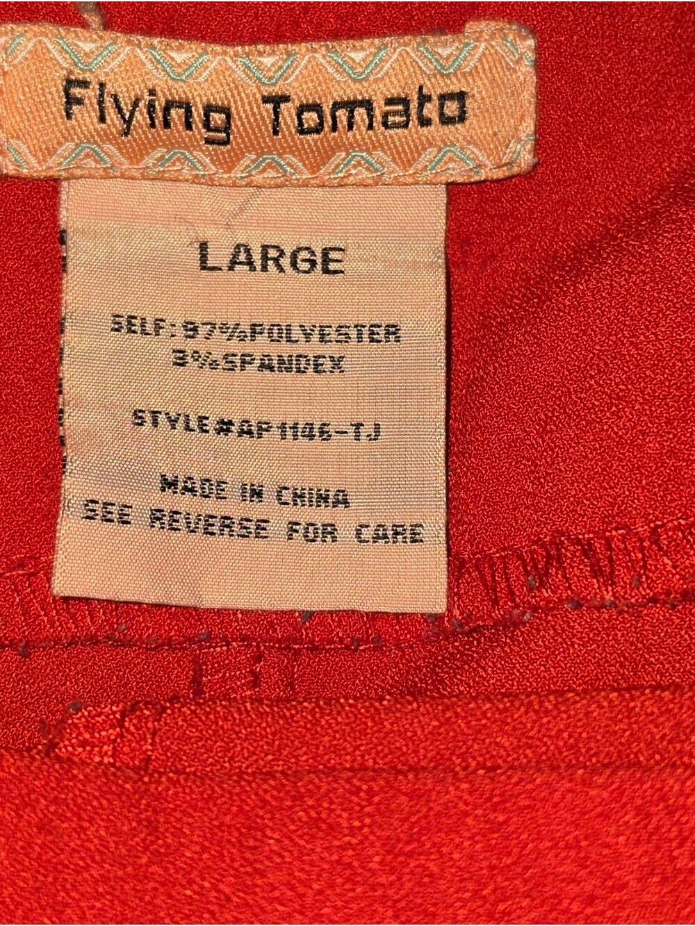 Flying Tomato Red Wide Leg Pants Large - Picture 3 of 5